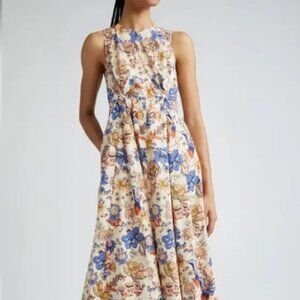Ulla Johnson Kaiya Print Sleeveless Dress, Size 0